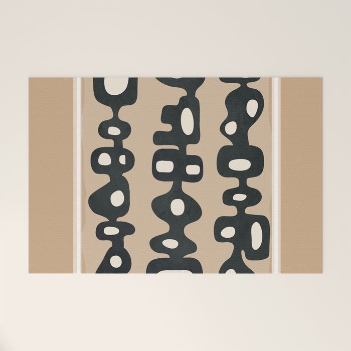 Mid-Century Abstract Balance 01 Welcome Mat Gallery Image 1