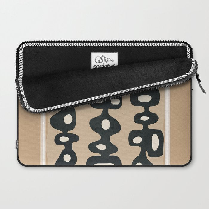 Mid-Century Abstract Balance 01 Laptop Sleeve Gallery Image 2