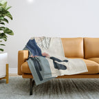 Serene Blue Throw Blanket Gallery Image 1