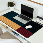 Color Block Line Abstract X Desk Mat Gallery Image 2