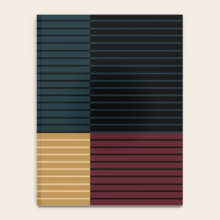 Color Block Line Abstract X Notebook Gallery Image 4