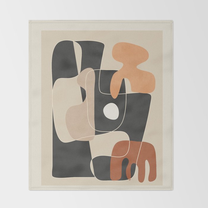 Organic Rhythms 7 Throw Blanket Gallery Image 2