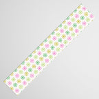 Retro Snowflakes - Pink & Green Table Runner Gallery Image 3