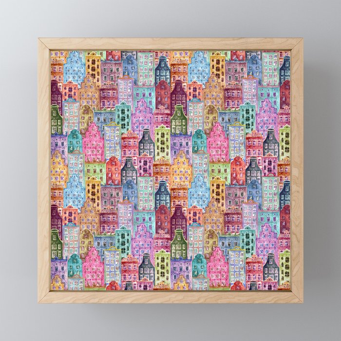 Vintage Gingerbread Town Mini Art Print Gallery Image 1