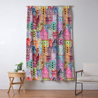 Vintage Gingerbread Town Window Curtain Gallery Image 5