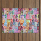 Vintage Gingerbread Town Outdoor Rug Gallery Image 1