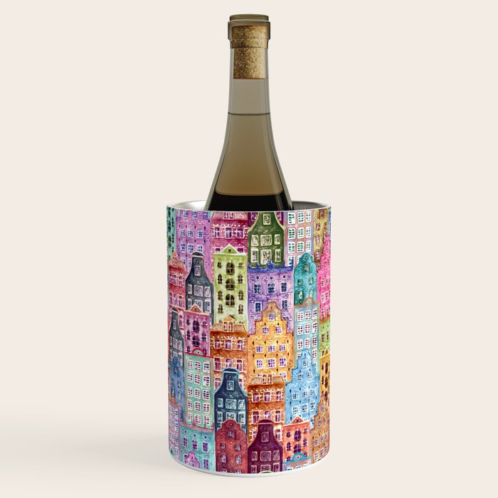 Vintage Gingerbread Town Wine Chiller Gallery Image 1