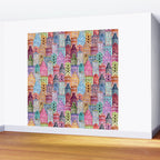 Vintage Gingerbread Town Wall Mural Gallery Image 2
