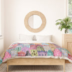 Vintage Gingerbread Town Duvet Cover Gallery Image 3