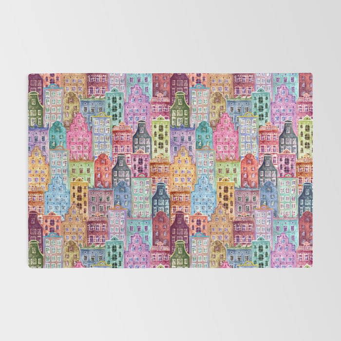 Vintage Gingerbread Town Rug Gallery Image 2