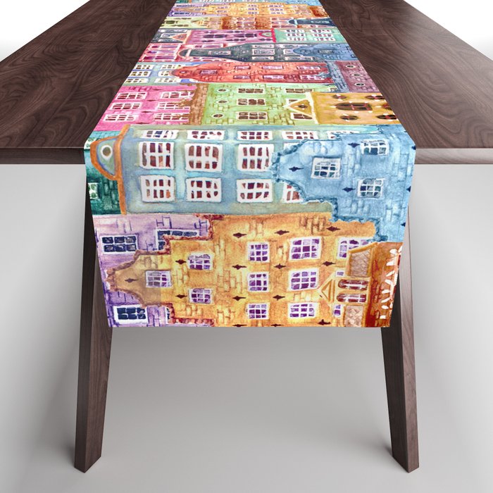 Vintage Gingerbread Town Table Runner Gallery Image 1