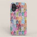 Vintage Gingerbread Town iPhone Case Gallery Image 1