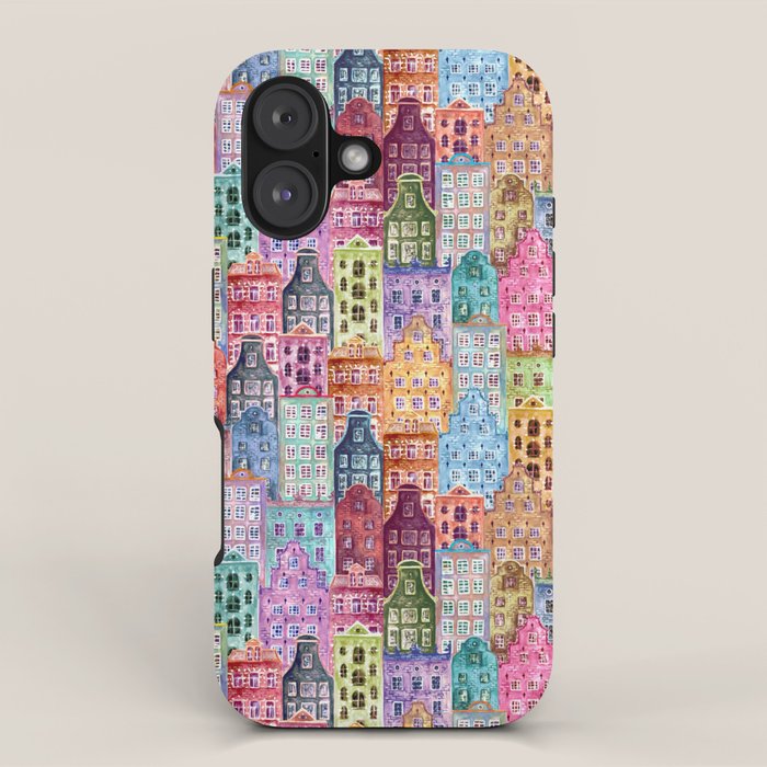 Vintage Gingerbread Town iPhone Case Gallery Image 1