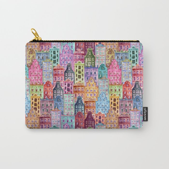 Vintage Gingerbread Town Carry All Pouch Gallery Image 1