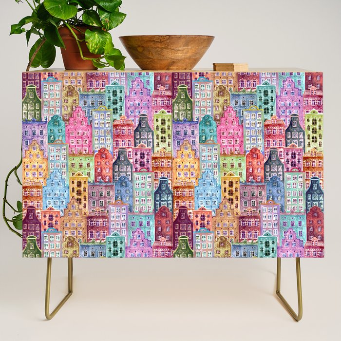 Vintage Gingerbread Town Credenza Gallery Image 1