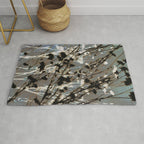 Magic in the Ordinary #12 / Cyan & Grey Rug Gallery Image 1
