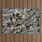Magic in the Ordinary #12 / Cyan & Grey Outdoor Rug Gallery Image 1