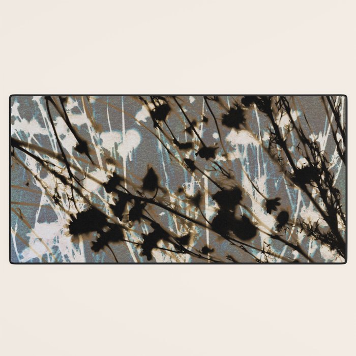 Magic in the Ordinary #12 / Cyan & Grey Desk Mat Gallery Image 3