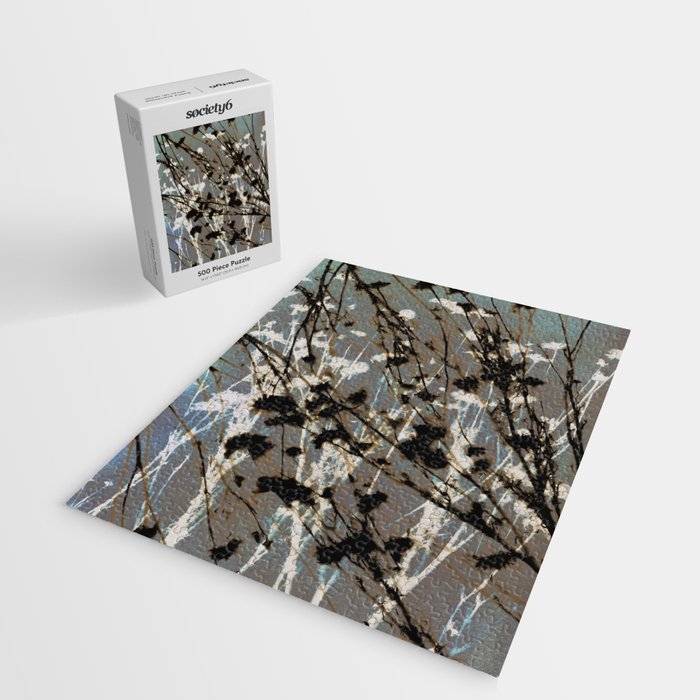 Magic in the Ordinary #12 / Cyan & Grey Jigsaw Puzzle Gallery Image 2