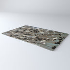 Magic in the Ordinary #12 / Cyan & Grey Rug Gallery Image 3