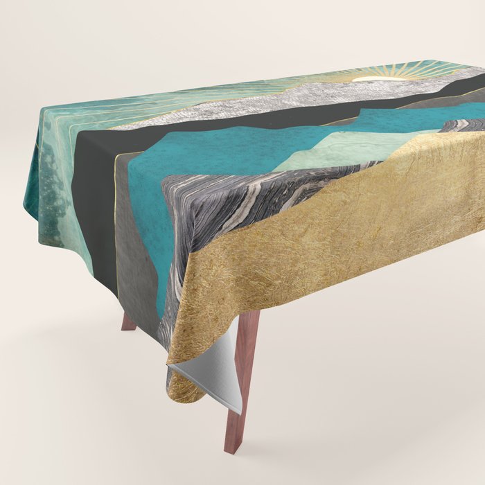 Peacock Vista Tablecloth Gallery Image 1