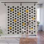 Brushed Strokes | Abstract Mid-Century Dots Pattern Wall Mural Gallery Image 1