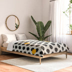 Brushed Strokes | Abstract Mid-Century Dots Pattern Comforter Gallery Image 2