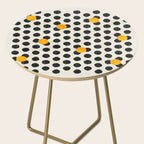 Brushed Strokes | Abstract Mid-Century Dots Pattern Side Table Gallery Image 2