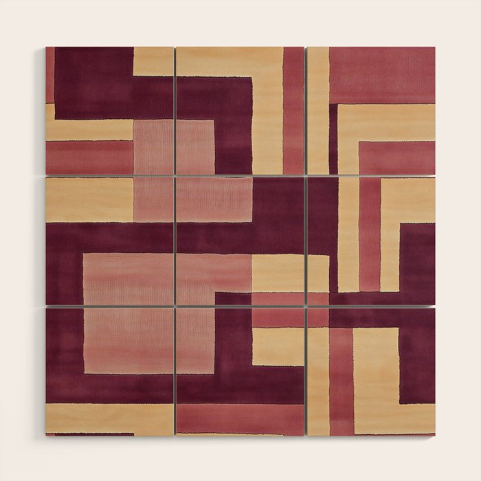 Romantic Botanica - Autumn Winter Geometry Wood Wall Art Gallery Image 1