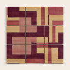 Romantic Botanica - Autumn Winter Geometry Wood Wall Art Gallery Image 1