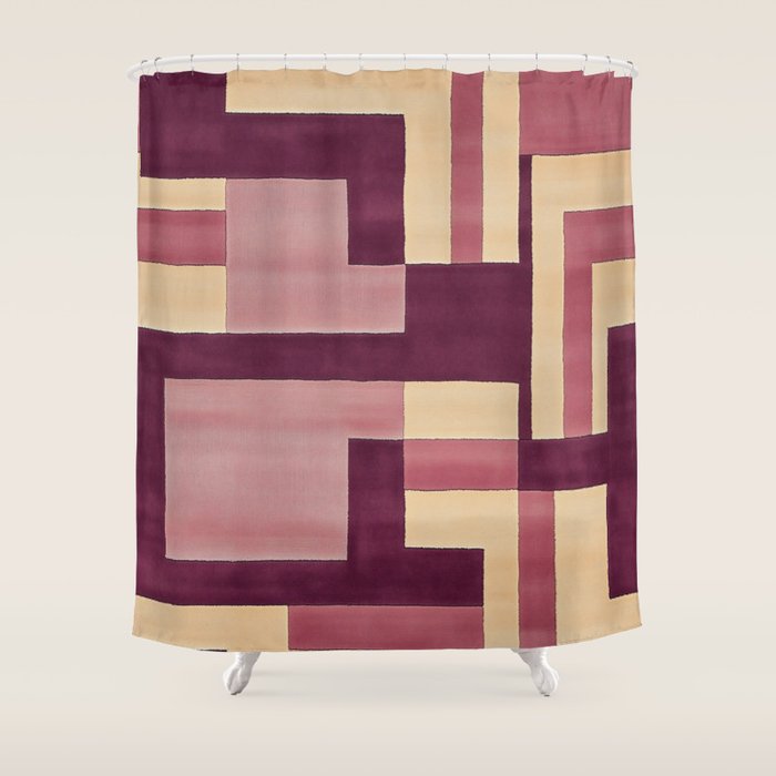 Romantic Botanica - Autumn Winter Geometry Shower Curtain Gallery Image 1