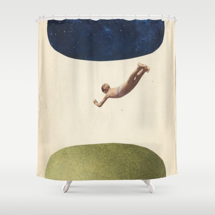 Night Swim Shower Curtain Gallery Image 1