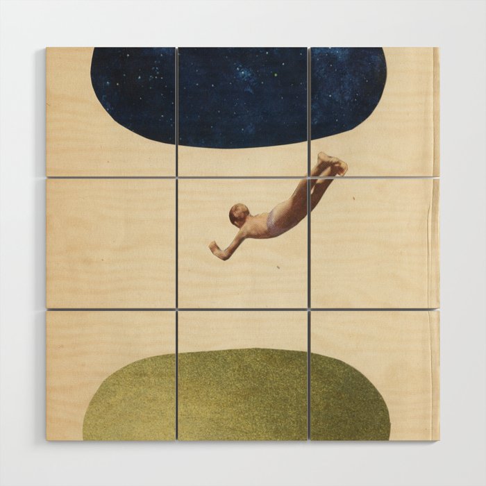 Night Swim Wood Wall Art Gallery Image 1