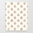 block print palm in rust Notebook Gallery Image 4