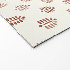 block print palm in rust Welcome Mat Gallery Image 2