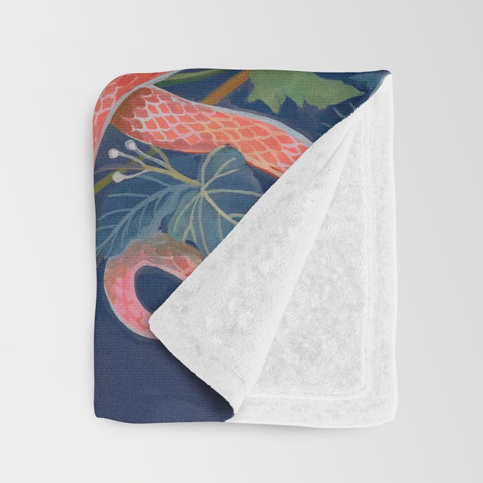 Snake Moth Mushroom  Throw Blanket Gallery Image 3