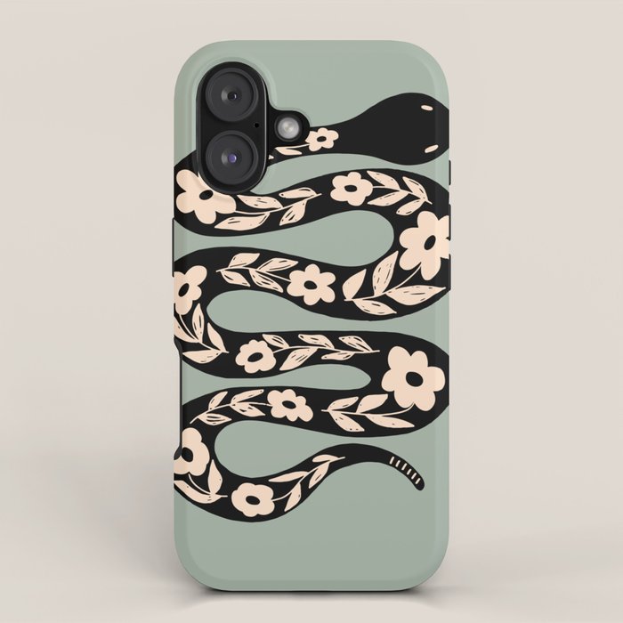 Floral Snake  iPhone Case Gallery Image 1