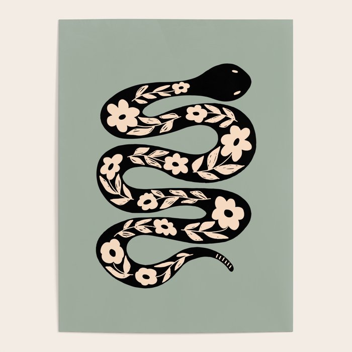 Floral Snake  Poster Gallery Image 4