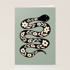 Floral Snake  Stationery Card Gallery Image 2