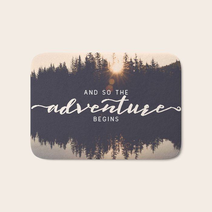 And So the Adventure Begins II Bath Mat Gallery Image 1