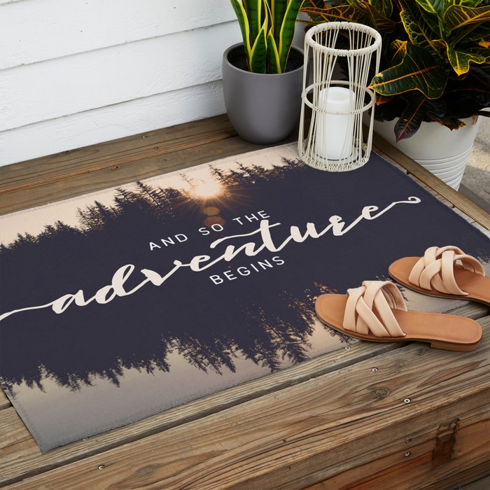 And So the Adventure Begins II Outdoor Rug Gallery Image 2