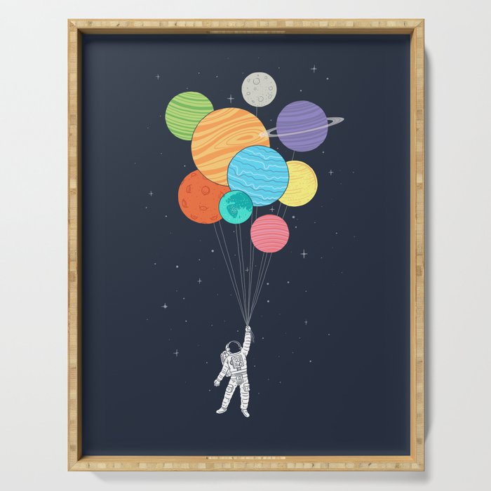 Planet Balloons Serving Tray Gallery Image 1