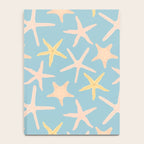 Vintage marine starfish sea animal pattern Notebook Gallery Image 4