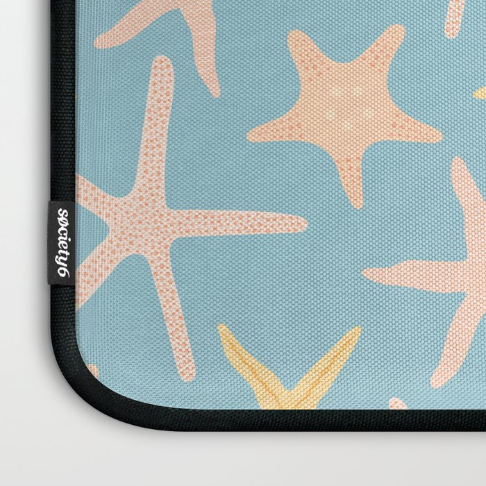 Vintage marine starfish sea animal pattern Laptop Sleeve Gallery Image 3