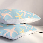 Vintage marine starfish sea animal pattern Pillow Sham Gallery Image 3