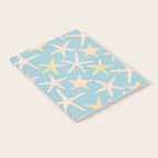 Vintage marine starfish sea animal pattern Notebook Gallery Image 2