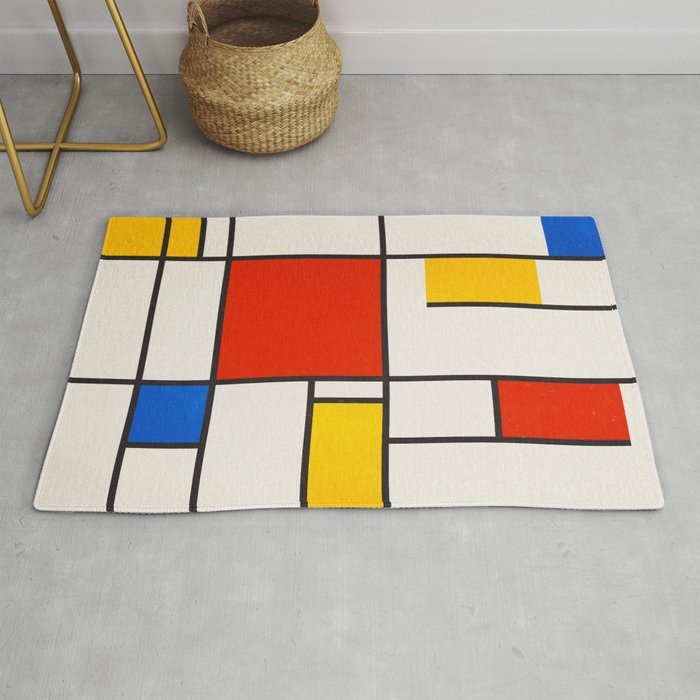 Retro Geometry: Mondrian Edition Rug Gallery Image 1