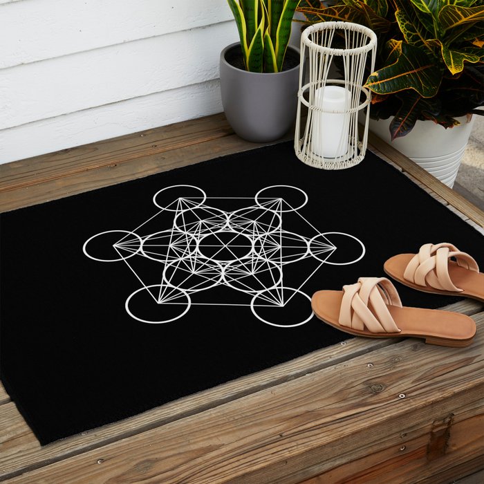 Metatron's Cube II Outdoor Rug Gallery Image 2