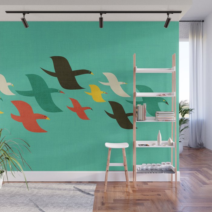 Birds are flying Wall Mural Gallery Image 1