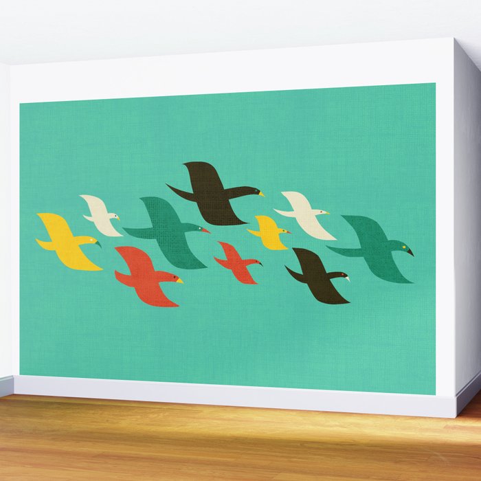 Birds are flying Wall Mural Gallery Image 2